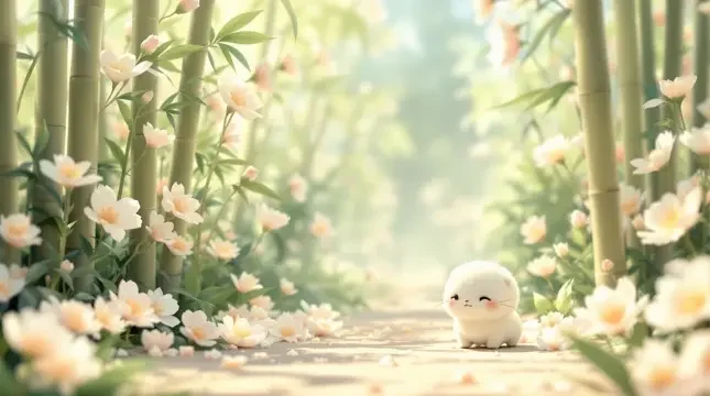 花间漫步 - 桃子视频竹影清风影像