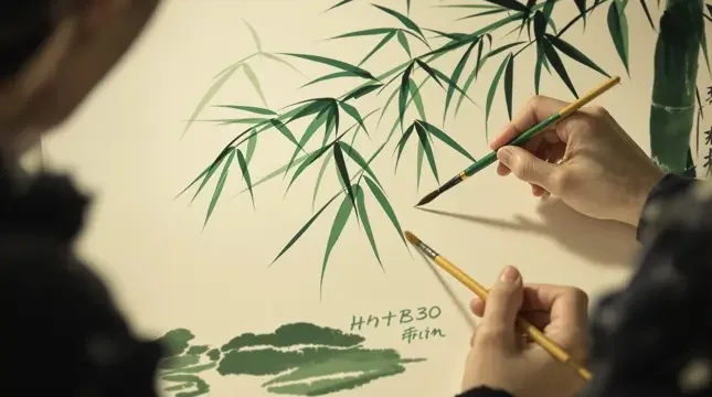 墨竹丹青 - 桃子视频竹影清风影像