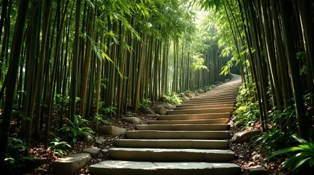 林间小径 - 桃子视频竹影清风影像